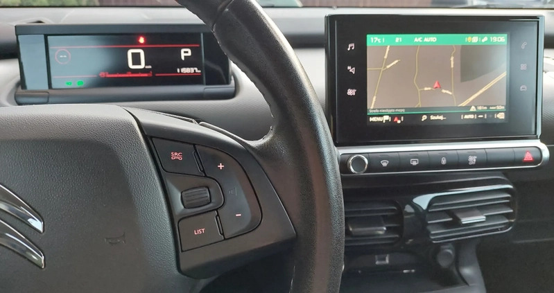 Citroen C4 Cactus cena 56500 przebieg: 116000, rok produkcji 2018 z Międzychód małe 172